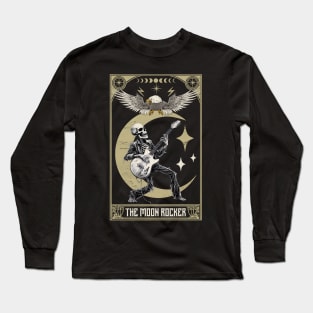 Moon rocker tarot card for rock and roll lovers Long Sleeve T-Shirt